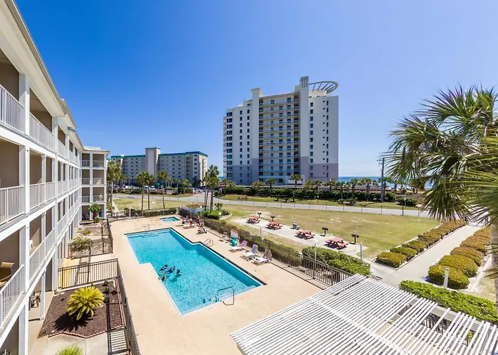Apartment Gulf View King Bed With Bunk And Large L Shaped Balcony In Cozy Perdido Key