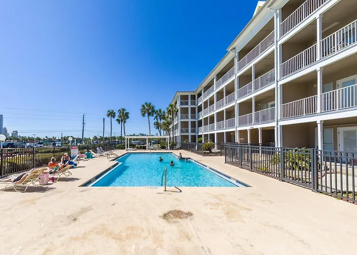 Apartment Gulf View King Bed With Bunk And Large L Shaped Balcony In Cozy Perdido Key *