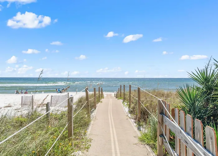 Apartment Gulf View King Bed With Bunk And Large L Shaped Balcony In Cozy Perdido Key
