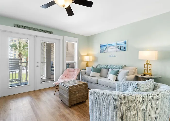 Gulf View King Bed With Bunk And Large L Shaped Balcony In Cozy Perdido Key Apartment